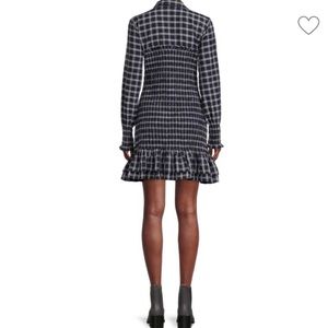 Veronica Beard blue and white smart plaid dress. Size 6